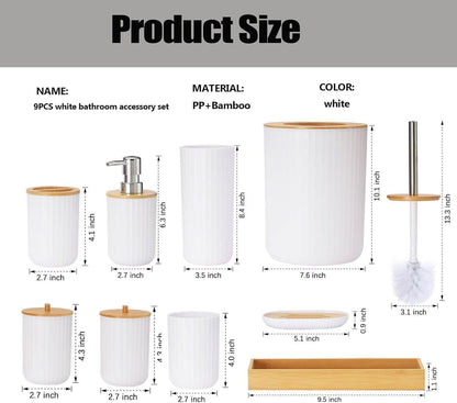 Bathroom Accessories Set, 6 Pieces My Store