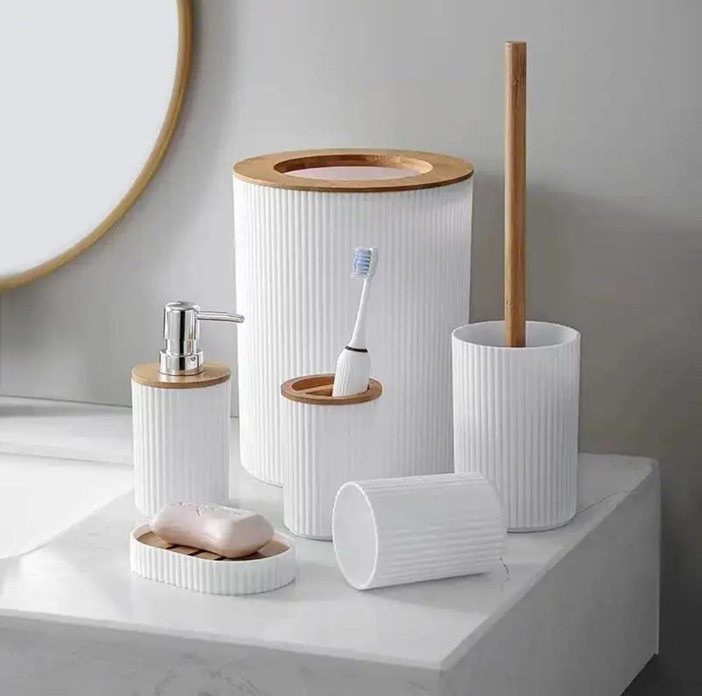 Bathroom Accessories Set, 6 Pieces My Store