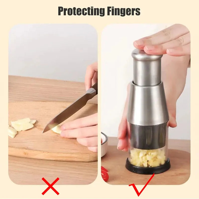 Garlic Crusher Onion Chopper Multipeler Vegetables Chopper Manual Garlic Press Machine Garlic Squeezer Kitchen Gadget Zentro