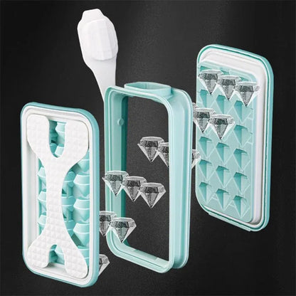 2in1 Portable Silicone Ice Ball Mold Ice Maker Water Bottle Ice Cube Mould Bottle Creative Ice Ball Diamond Curling Summer Kitchen Gadgets Zentro