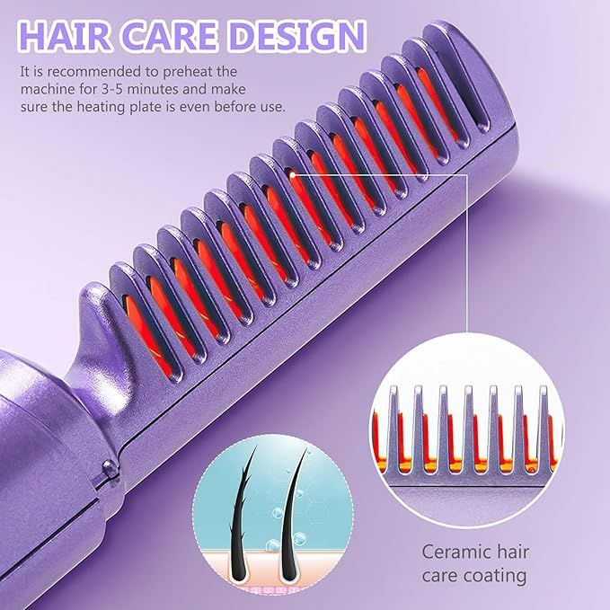 Portable Hair Straightener Comb My Store