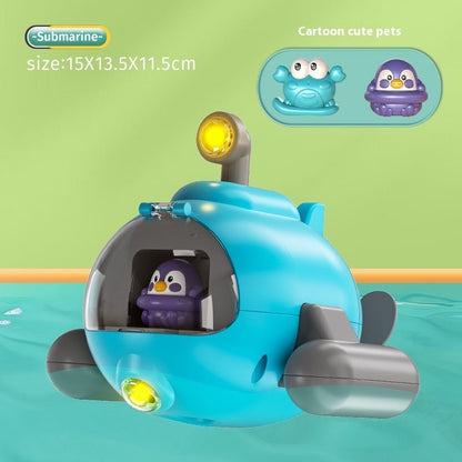 Water Toys Luminous Catapult Submarine Bath Toys Zentro